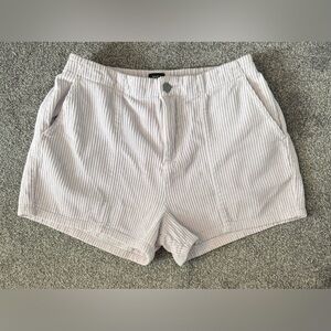 New RVCA Gray/Purple Hint High Waist corduroy Shorts Size M